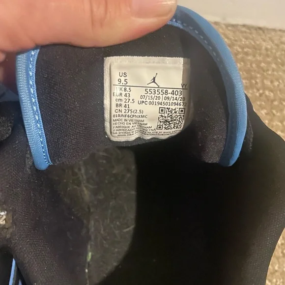 Air Jordan 1 Low Blue size‎ 9.5 - Picture 6 of 11